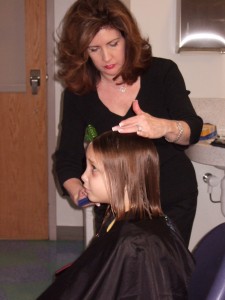 Kathy Cutting my Hair